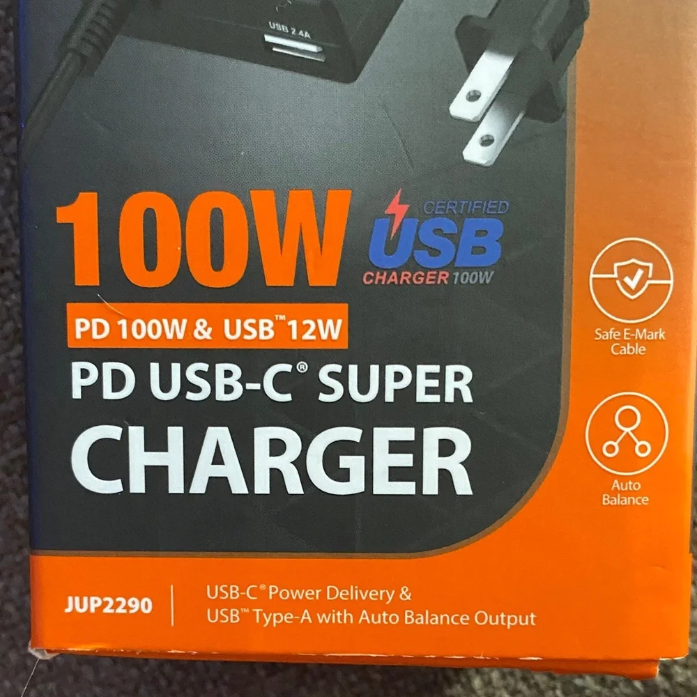 Black PD USB-C Super Charger